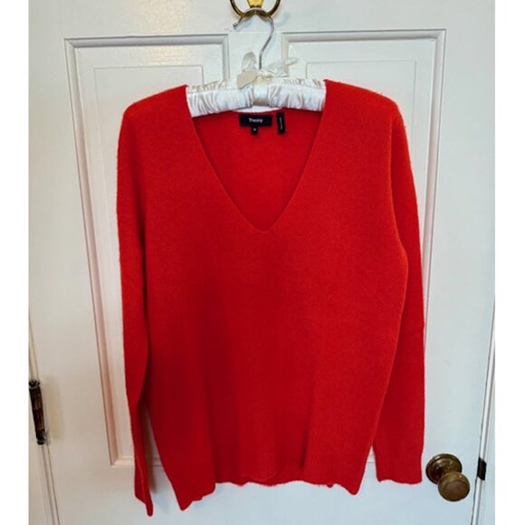 Theory Adrianna Cashmere Sweater - Paprika - Picture 5 of 9